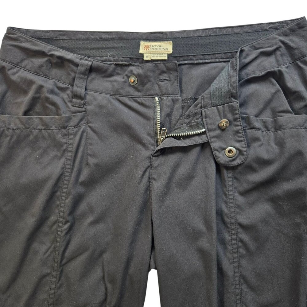 Royal Robbins Womens Black Nylon Outdoor Hiking Pants Size 8 - Picture 4 of 11